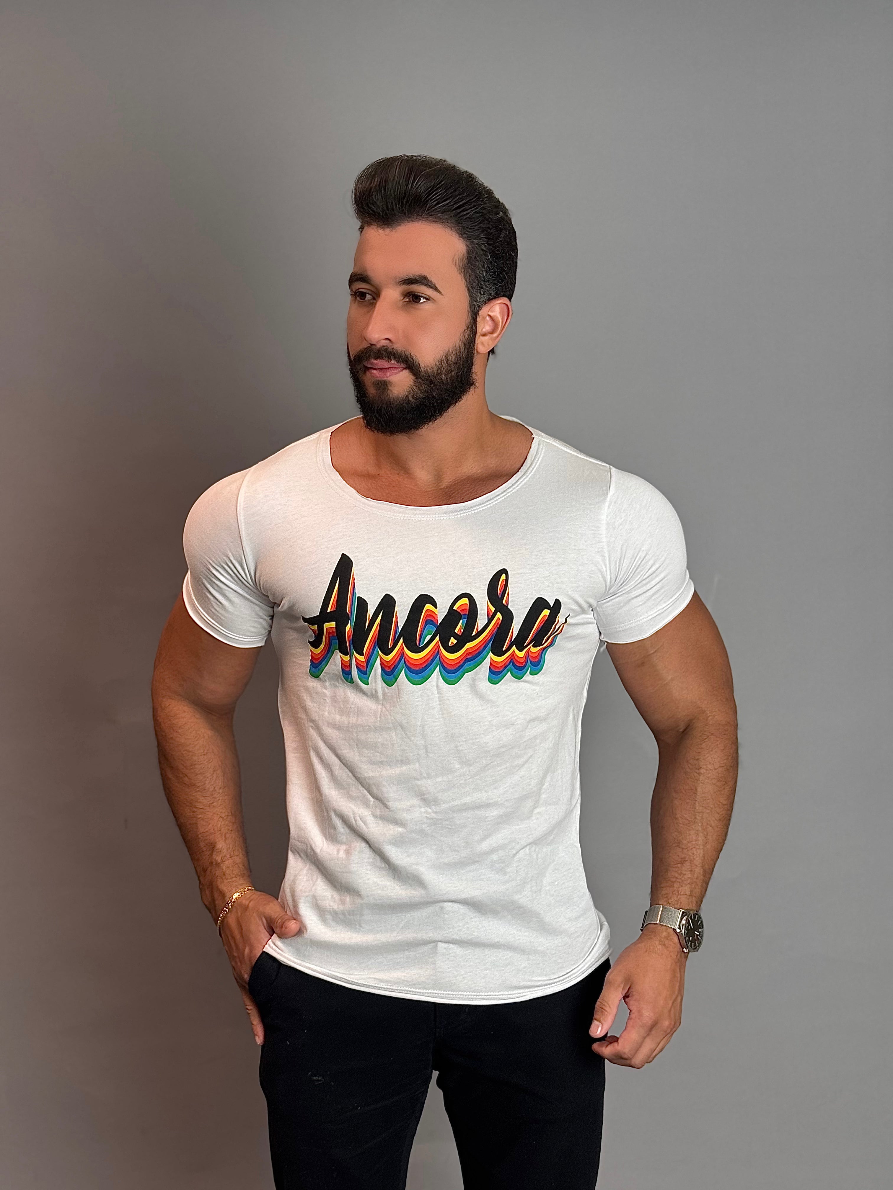 Camisa Gola Careca Masculina - Ancora