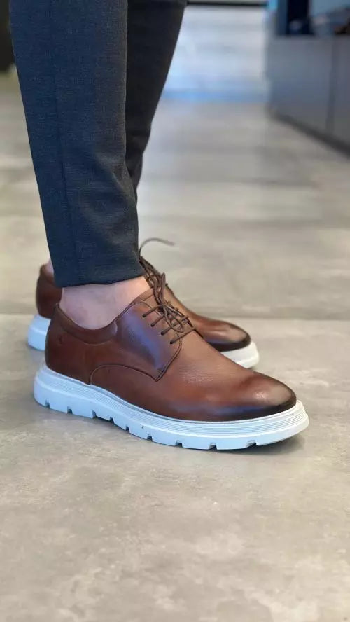 Sapato Masculino Derby Turin Extralight - Couro de Cervo