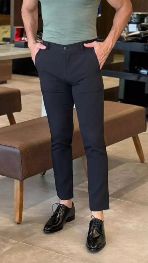 Calça Masculina Alfaiataria Skinny - Tecnologia Moovex