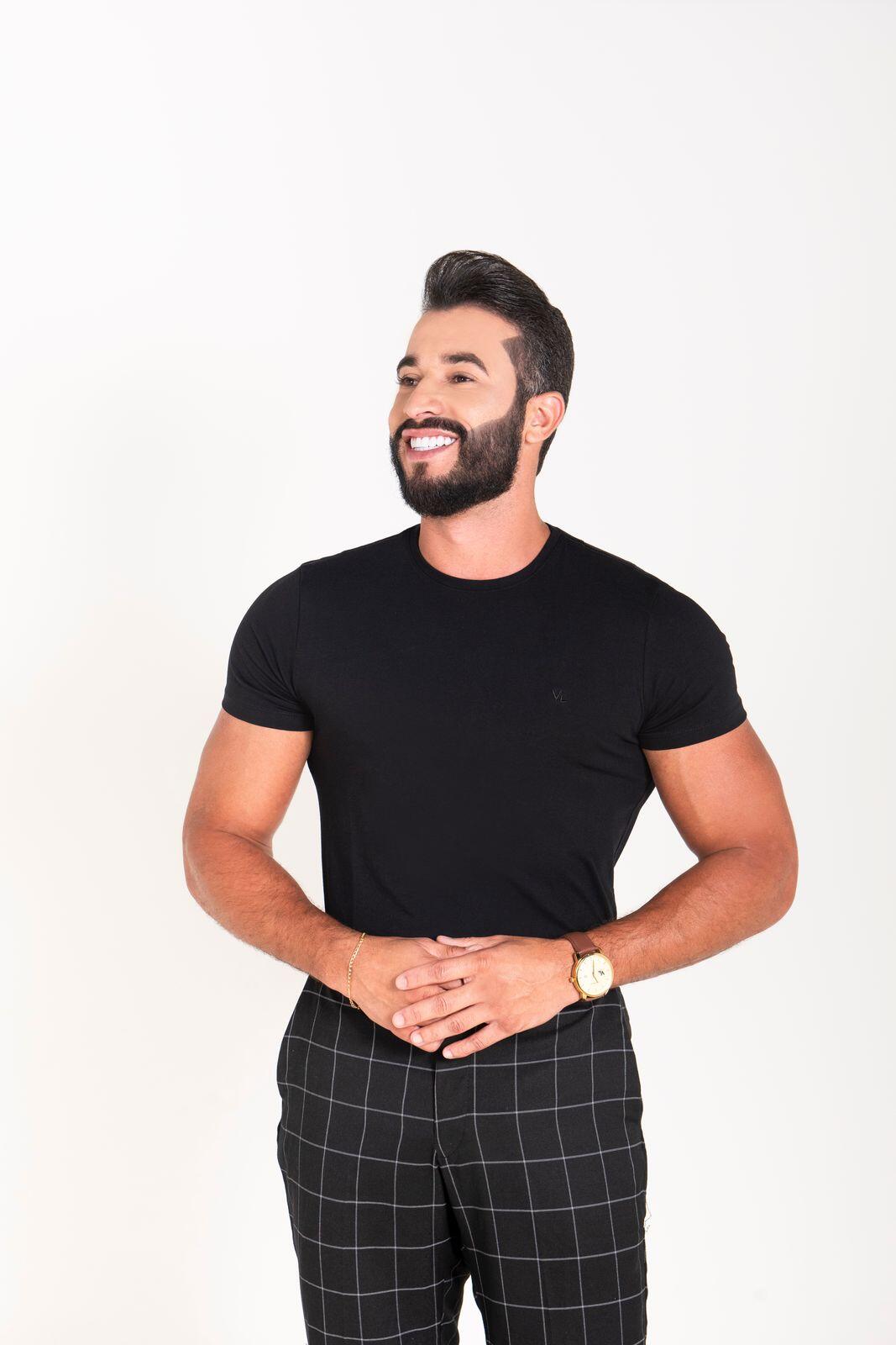 T-Shirt Masculina Algodão Egípcio