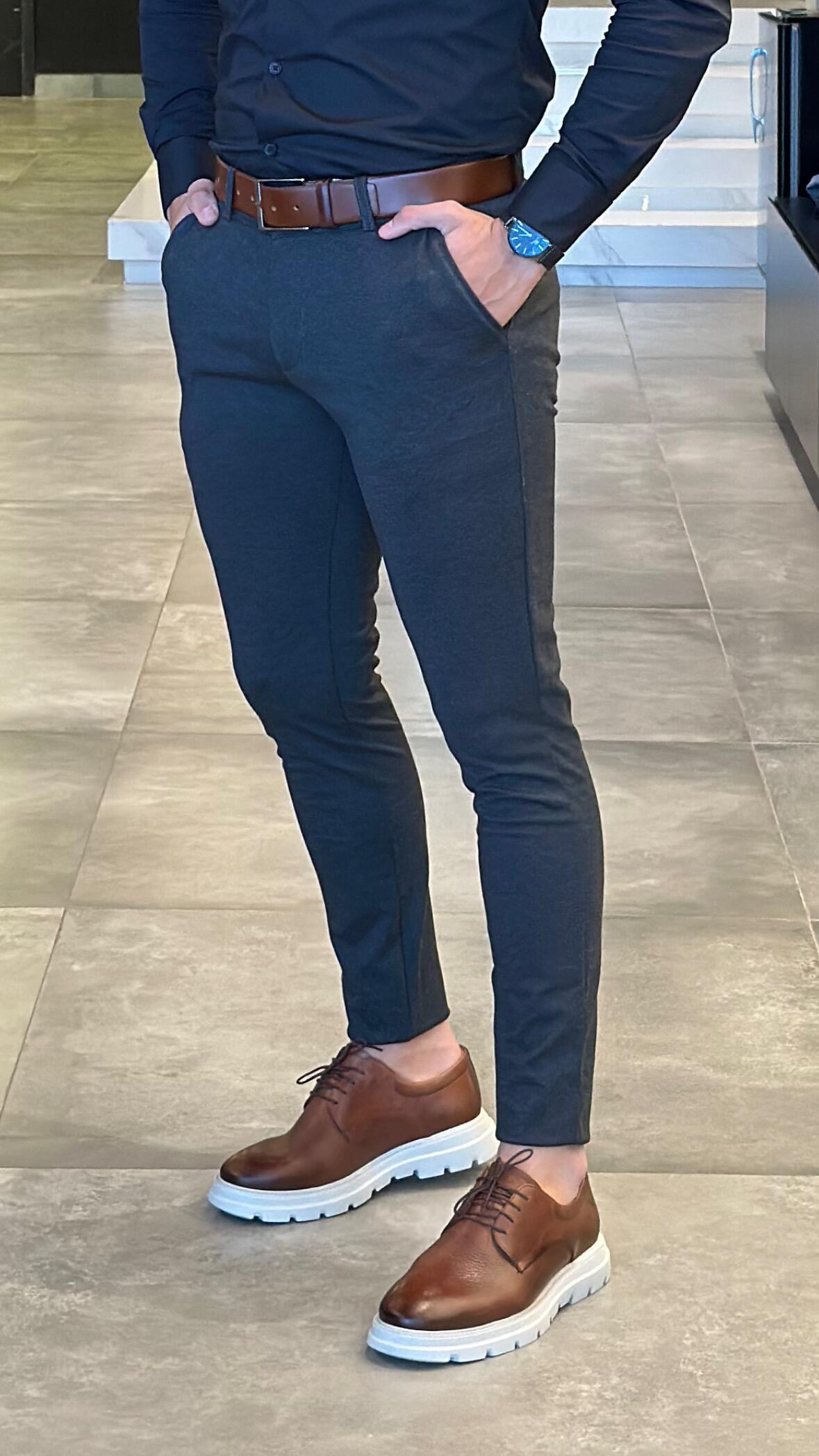 Calça Alfaiataria Masculina Slim - Tecnologia Não Amarrota