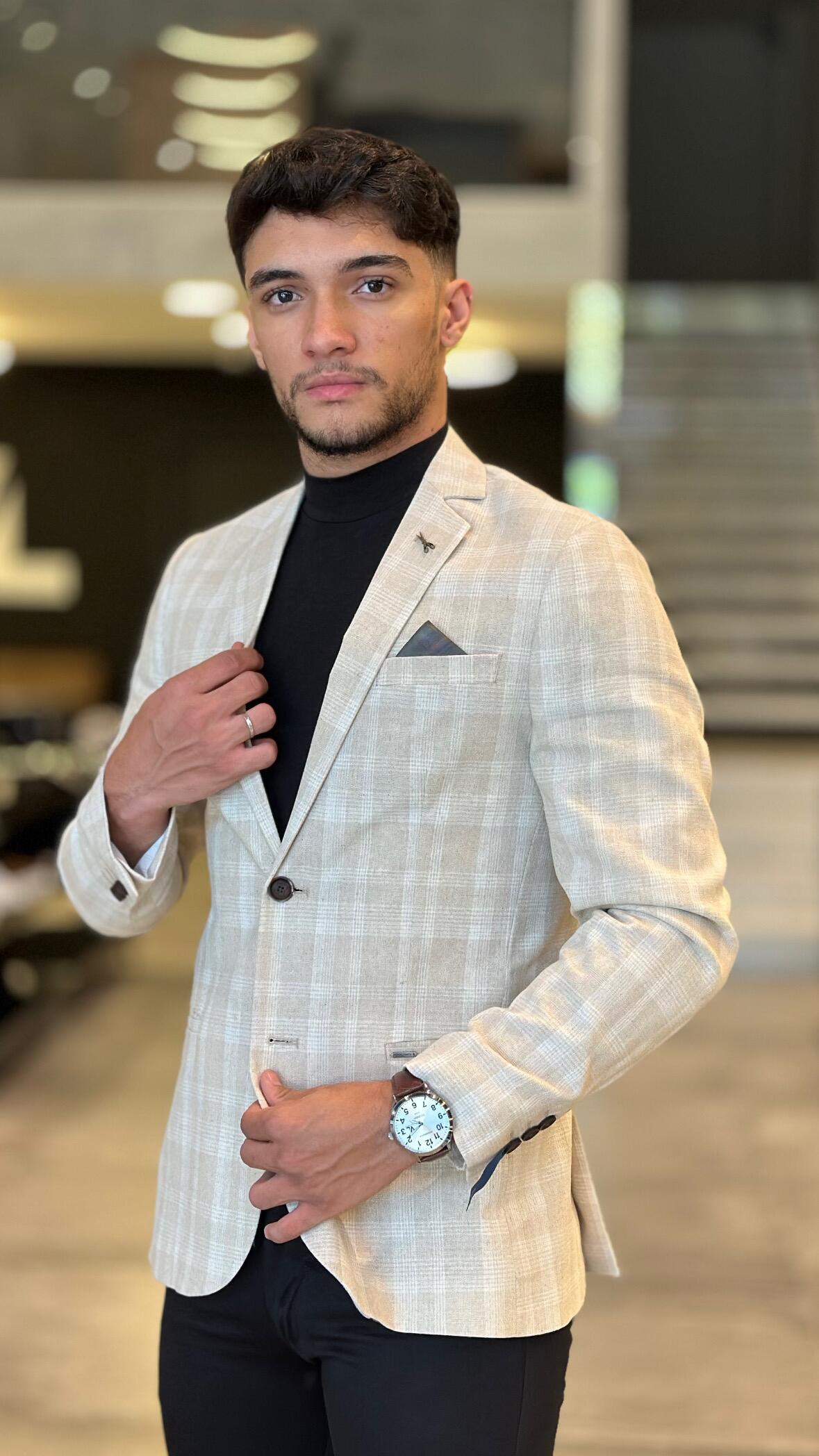 Blazer Slim Masculino 100% Linho