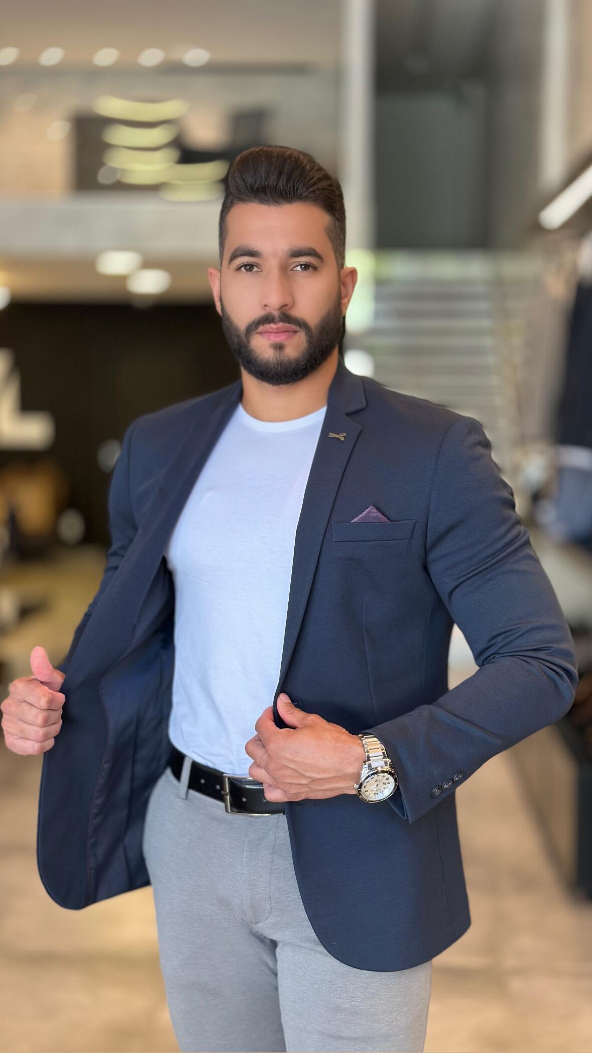 Blazer Slim Masculino Sarja