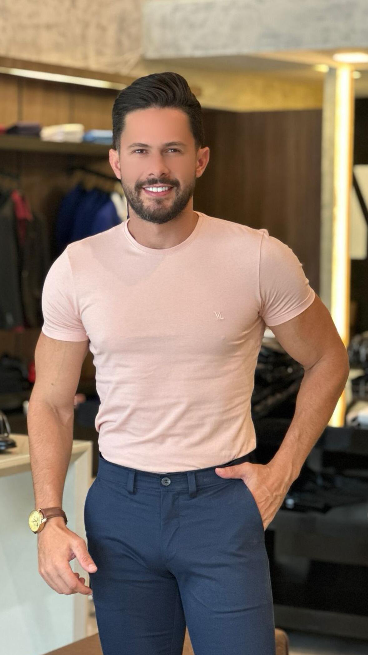 T-Shirt Masculina Algodão Pima