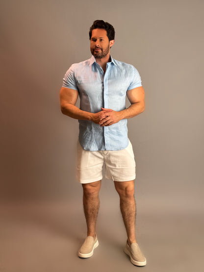 Bermuda Masculina de Linho - Coleção Ipanema