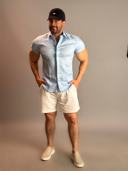 Bermuda Masculina de Linho - Coleção Ipanema