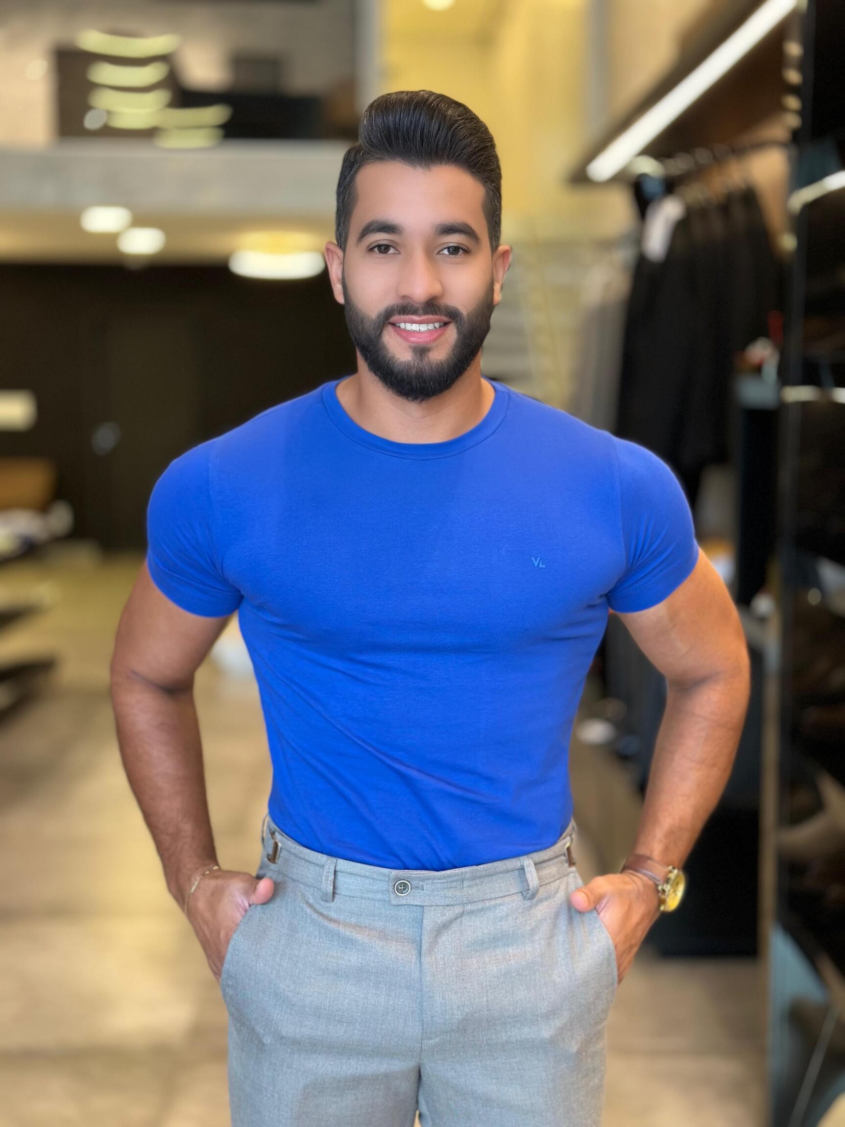 T-Shirt Masculina Algodão Egípcio