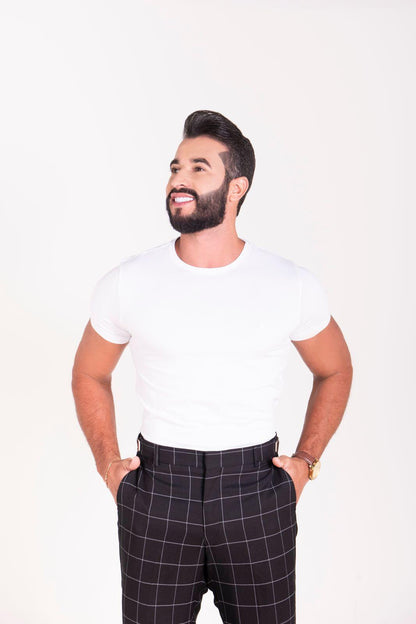 T-Shirt Masculina Algodão Egípcio