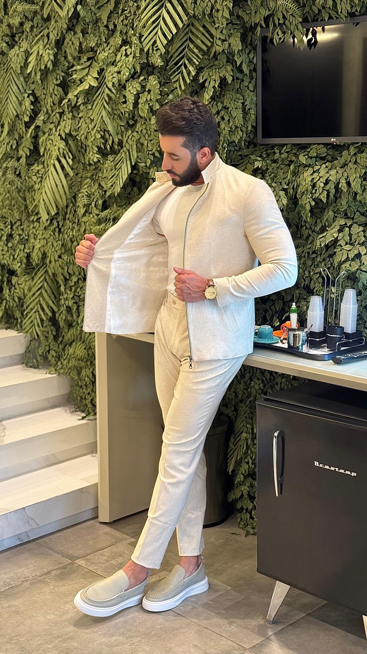 Casaco Masculino 100% linho