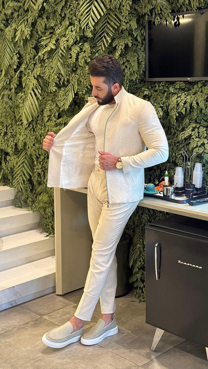 Casaco Masculino 100% linho