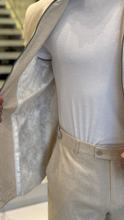 Casaco Masculino 100% linho