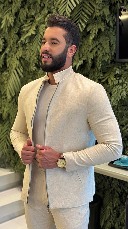 Casaco Masculino 100% linho