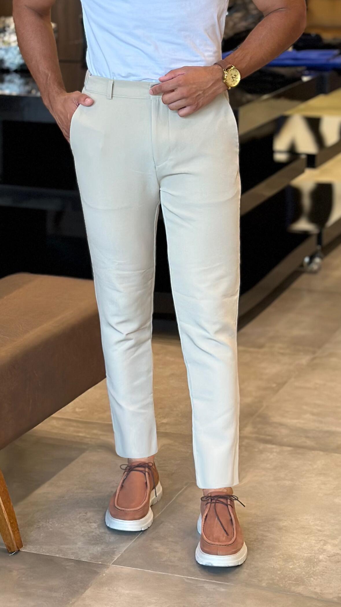 Calça Masculina Alfaiataria Skinny - Tecnologia Moovex