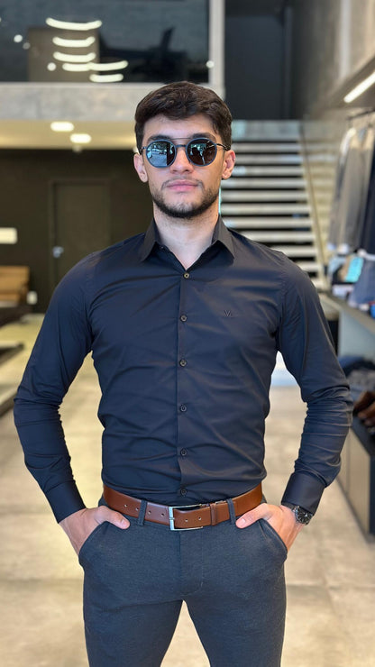 Camisa Social Slim Masculina Fio 60