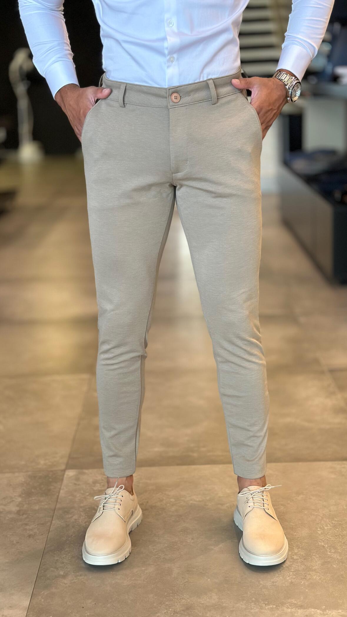 Calça Alfaiataria Masculina Slim - Tecnologia Não Amarrota