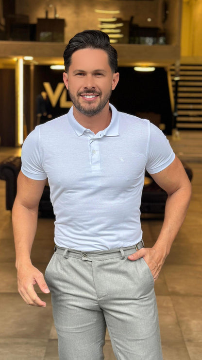Camisa Masculina Gola Polo Algodão Piquet