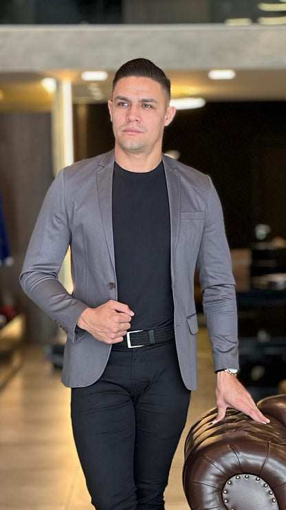 Blazer Slim Masculino Sarja
