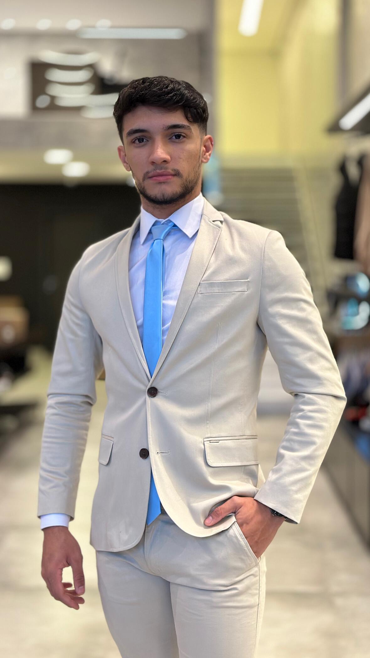 Blazer Slim Masculino Sarja