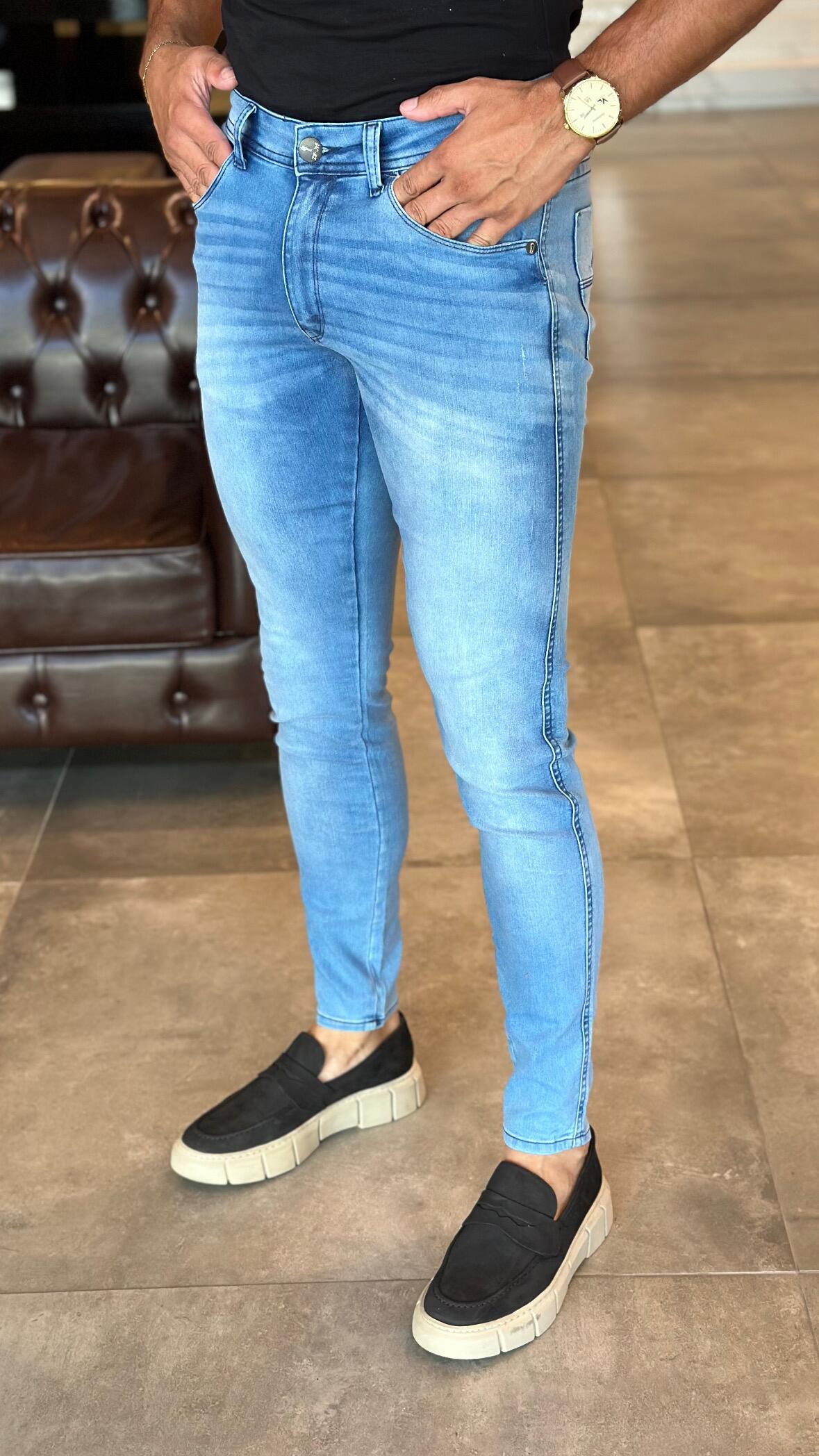 Calça Jeans Skinny Masculina