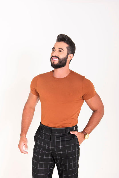 T-Shirt Masculina Algodão Egípcio