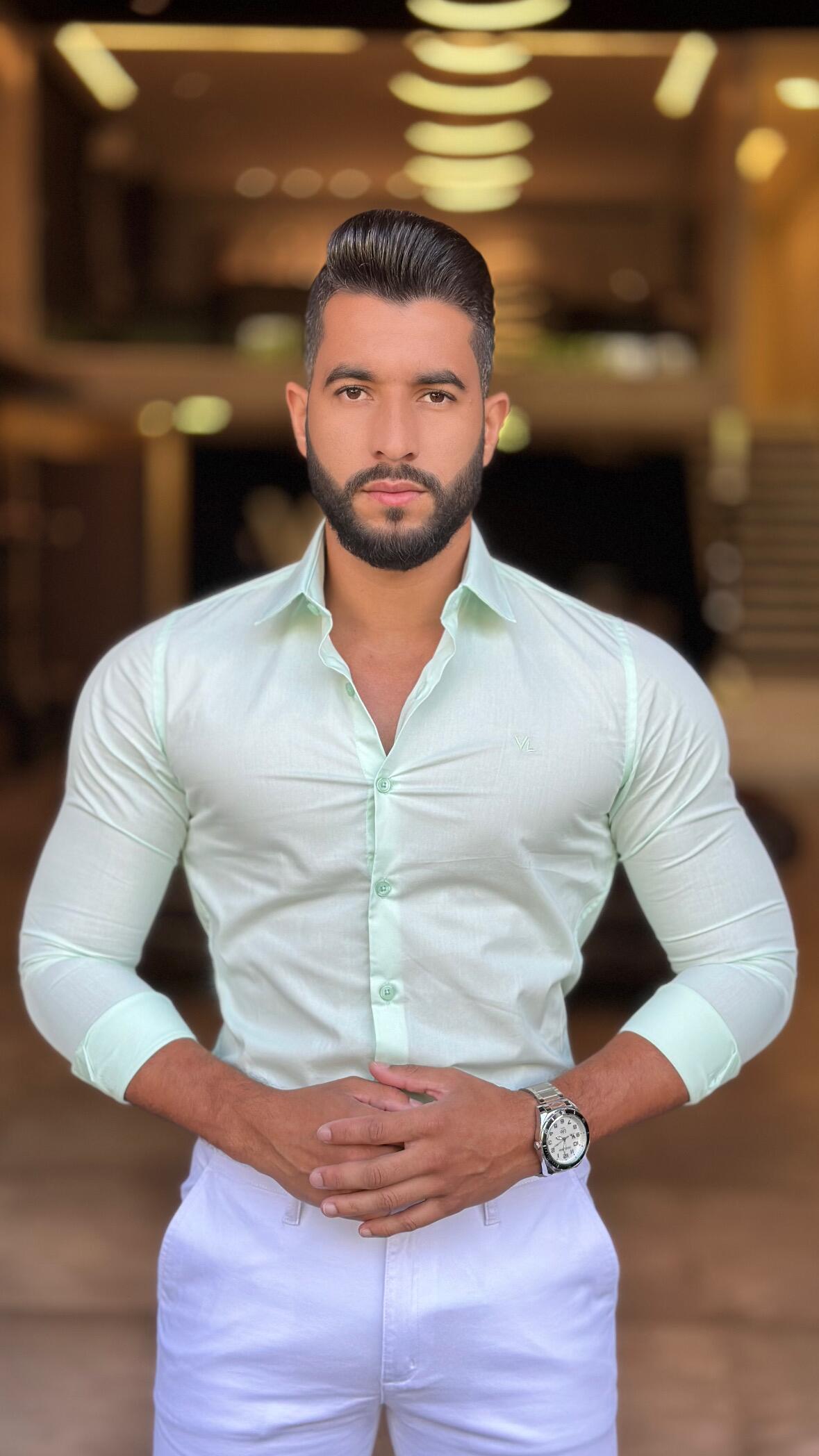 Camisa Social Slim Masculina Fio 60